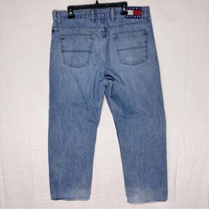 Tommy Hilfiger Big Flag Med Wash Relaxed Wide Leg Jeans 36
